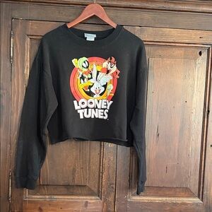 Warner Bros. Black Looney Tunes Crew Neck Sweater